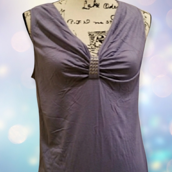 Daisy Fuentes plum top - Picture 2 of 4